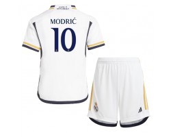 Real Madrid Luka Modric #10 Domaci Dres za Dječji 2023-24 Kratak Rukavima (+ kratke hlače)